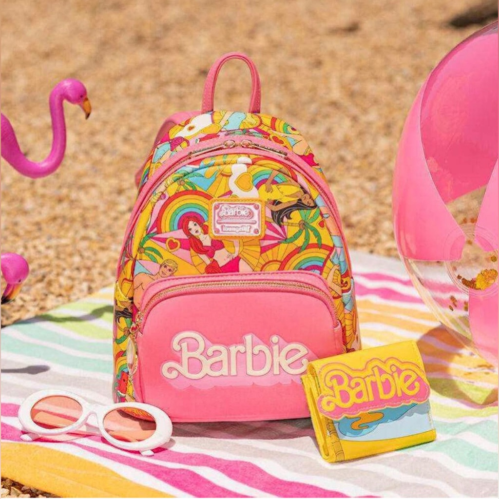 Rare Nwt 2 Piece Barbie Fun In The Sun Mini Backpack & Wallet Set